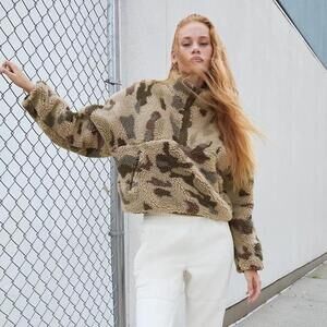 TNA Camouflage Fleece Hoodie